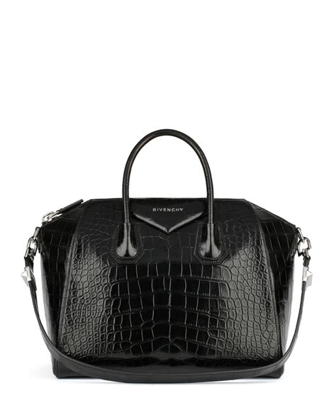 givenchy antigona bag in black brown and beige|givenchy crocodile antigona.